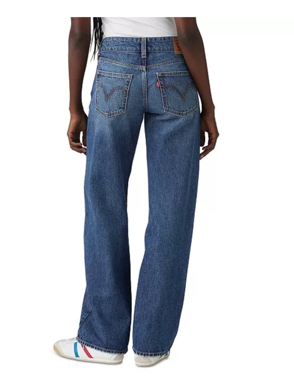 Levi’s Super-low Double Button Wide Leg Denim Jeans
